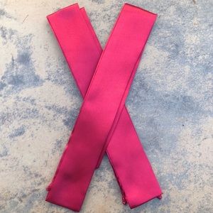 2pc Burgundy Silk Scarf Wrap Bandeau Purse Twilly